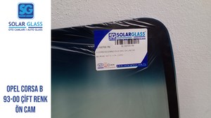  OPEL CORSA B/ COMBO 93-00 LAMİNE ÖN CAM SRG. YEŞİL MAVİ