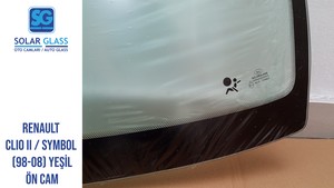  RENAULT CLIO II /SYMBOL 98-05 LAMİNE ÖN CAM ADE. SRG. YEŞİL