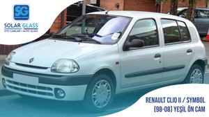 RENAULT CLIO II /SYMBOL 98-05 LAMİNE ÖN CAM ADE. SRG. YEŞİL