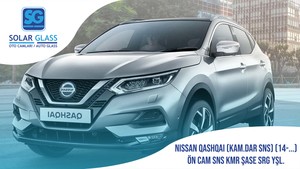 NISSAN QASHQAI 14- LAMİNE ÖN CAM ŞASELİ DAR SNS. KMR. SRG. YEŞİL