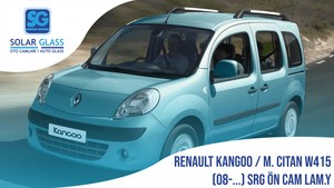 RENAULT KANGOO 07- LAMİNE ÖN CAM SRG. ADE. ŞASE YEŞİL