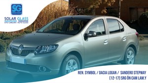 RENAULT SYMBOL / DACIA LOGAN 12- LAMİNE ÖN CAM ADE. SRG. YEŞİL