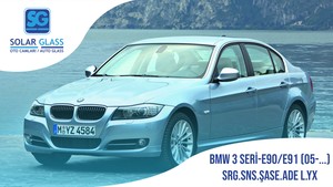 BMW 3 SERI E90 / E91 05- LAMİNE ÖN CAM SRG. SNS. ŞASE ADE. YEŞİL