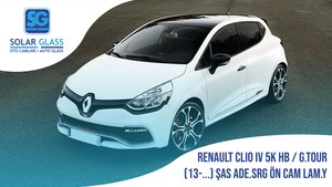 RENAULT CLIO IV 5K HB/GRAND TOUR 13- LAMİNE ÖN CAM ŞASE ADE. SRG. YEŞİL