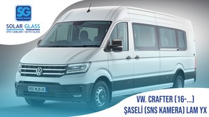 VW CRAFTER 16- LAMİNE ÖN CAM ŞASE SNS. KAMERA YEŞİL