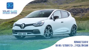 RENAULT CLIO IV 5K HB /GRAND TOUR 13- LAMİNE ÖN CAM ŞASE SRG. SNS. YEŞİL