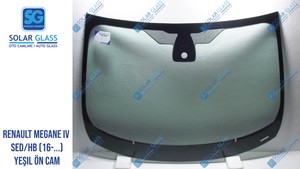  RENAULT MEGANE IV SED/HB  16- LAMİNE ÖN CAM ŞASE SNS. SRG. YEŞİL