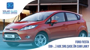 FORD FIESTA 08- LAMİNE ÖN CAM ADE. SRG. ŞASE YEŞİL