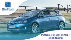 TOYOTA COROLLA 4K SED/AURIS 5K HB 14- LAMİNE ÖN CAM ADE. SRG. YEŞİL