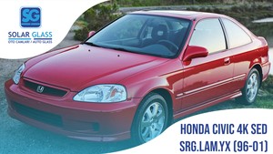 HONDA CIVIC 4K SED 96-01 LAMİNE ÖN CAM SRG. YEŞİL