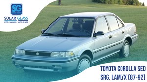 TOYOTA COROLLA SED 87-92 LAMİNE ÖN CAM SRG. YEŞİL