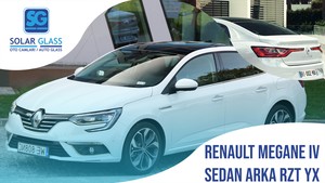 RENAULT MEGANE IV SEDAN TEMPER ARKA CAM RZT. YEŞİL