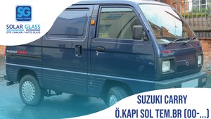 SUZUKI CARRY 00- TEMPER ÖN KAPI CAMI SOL BEYAZ