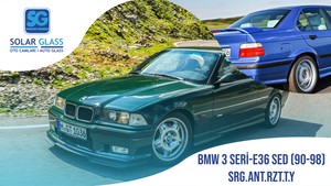 BMW 3 SERI E36 SDN. 90-98 TEMPER ARKA CAM SRG. ANT. RZT. YEŞİL