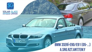 BMW 3 SERI E90 / E91 05- TEMPER ARKA CAM RZT. ANT. SRG. YEŞİL