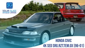 HONDA CIVIC 4K SED 96-01 TEMPER ARKA CAM SRG. RZT. GRİ