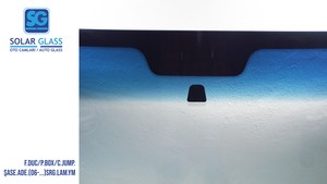  FIAT DUCATO / PEUGEOT BOX/CITROEN JUMP. 06- LAMİNE ÖN CAM ŞASE ADE. SRG. YEŞİL MAVİ