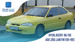  HYUNDAI ACCENT 4K/5K 95-99 LAMİNE ÖN CAM ADE. SRG. YEŞİL MAVİ