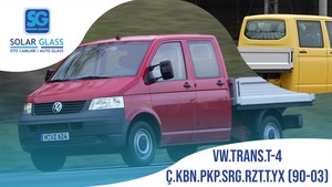 VW TRANSPORTER T 4 ÇİFT KABİN PKP. 90-03 TEMPER ARKA CAM SRG. RZT. YEŞİL