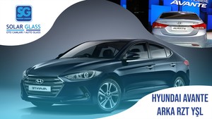 HYUNDAI AVENTİ TEMPER ARKA CAM RZT. YEŞİL