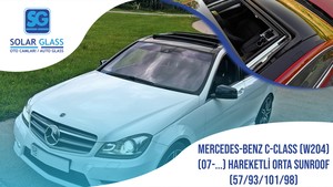 MERCEDES C CLASS W 204 SDN. 07- TEMPER SUNROOF ORTA HAREKETLİ (57/93/101/98)