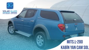 MITSUBISHI L 200 TEMPER KABİN YAN CAM SOL