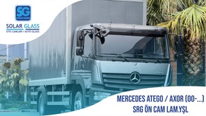 MERCEDES ATEGO / AXOR 00- LAMİNE ÖN CAM SRG. YEŞİL