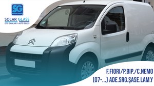 FIAT FIORINO /PEUGEOT BIP./CITROEN NEMO 07- LAMİNE ÖN CAM ADE. SRG. ŞASE YEŞİL