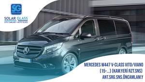 MERCEDES V-CLASS VITO/VIANO W447 15- LAMİNE ÖN CAM KAM.YERİ RZT. SNS. SRG.ANT. YEŞİL