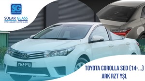 TOYOTA COROLLA SDN. 14- TEMPER ARKA CAM RZT. YEŞİL