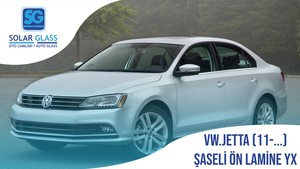 VW JETTA 11- LAMİNE ÖN CAM ŞASE YEŞİL