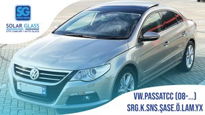 VW PASSAT CC 08- LAMİNE ÖN CAM SRG. KMR. SNS. ŞASE YEŞİL