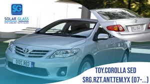 TOYOTA COROLLA SDN. 07- TEMPER ARKA CAM SRG. RZT. ANT. YEŞİL