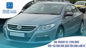  VW PASSAT CC 08- LAMİNE ÖN CAM ŞASE YUVARLAK SNS. YEŞİL