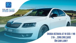 SKODA OCTAVIA 16- LAMİNE ÖN CAM ŞASE SRG. SNS. YEŞİL