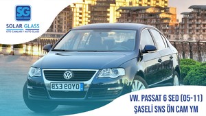 VW PASSAT 6 SDN. 05-11 LAMİNE ÖN CAM ŞASE SNS. YEŞİL MAVİ