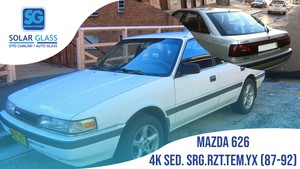 MAZDA 626 4K SDN. 87-92 TEMPER ARKA CAM SRG. RZT. YEŞİL