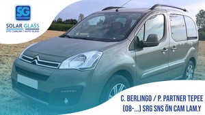 PEUGEOT PARTNER TEPE./CITROEN BERL. 08- LAMİNE ÖN CAM ADE. SRG. SNS. YEŞİL