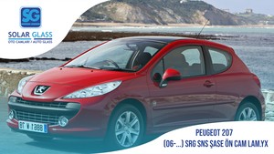  PEUGEOT 207 06- LAMİNE ÖN CAM ŞASE ADE. SRG. SNS. YEŞİL