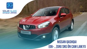 NISSAN QASHQAI 06- LAMİNE ÖN CAML ŞASE SRG. SNS. YEŞİL