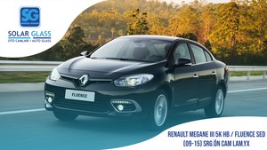 RENAULT FLUENCE/MEG.III 5KHB/SED 08- LAMİNE ÖN CAM ADE. ŞASE YEŞİL