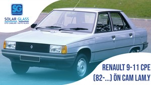 RENAULT 9-11 CPE 82- LAMİNE ÖN CAM YEŞİL