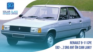 RENAULT 9-11 CPE 82- LAMİNE ÖN CAM SRG. ANT. YEŞİL
