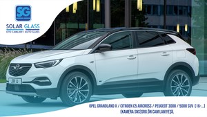 OPEL GRAN.X/CITROEN C5 AIRCR./PEUGEOT 3008/5008 SUV 16- LAMİNE ÖN CAM KMR. SNS. SRG. YEŞİL