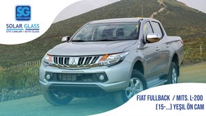  FIAT FULLBACK  / MITS. L-200 15- LAMİNE ÖN CAM ŞASE SRG. SNS. YEŞİL