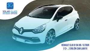 RENAULT CLIO IV 5K HB/GRAND TOUR 13- LAMİNE ÖN CAM ADE. ŞASE YEŞİL