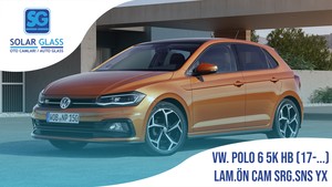 VW POLO 6 5K HB 17- LAMİNE ÖN CAM SRG. SNS. YEŞİL