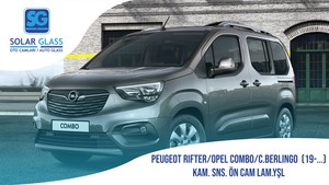PEUGEOT RIFTER/OPEL COMBO/C.BERLINGO 19- LAMİNE ÖN CAM KMR. SNS. YEŞİL