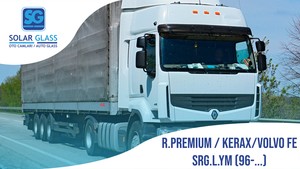 RENAULT PREMIUM / KERAX/VOLVO FE 96- LAMİNE ÖN CAM SRG. YEŞİL MAVİ