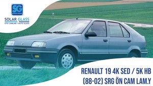 RENAULT 19 88-02 LAMİNE ÖN CAM SRG. ADE. YEŞİL